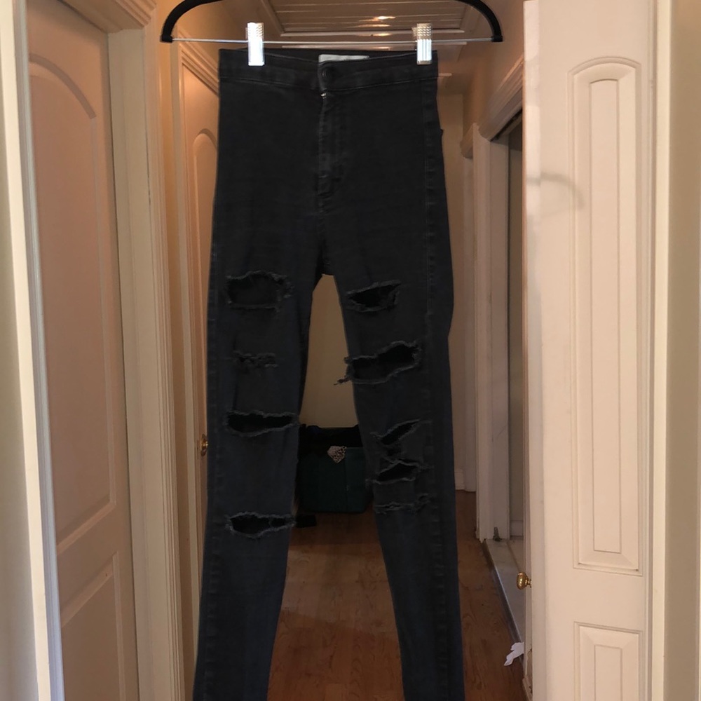 Topshop Skinny Ripped High Waisted Joni Jeans